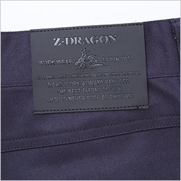 自重堂 72701[秋冬用]Z-dragon ストレッチノータックパンツ[男女兼用] 革ラベル（合成皮革）