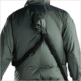 自重堂 74340 [春夏用]Z-DRAGON 空調服半袖ブルゾン ランヤード取付イメージ
