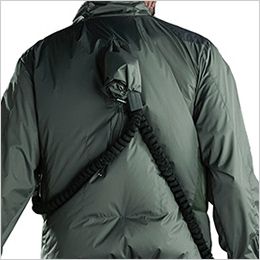 自重堂 74350 [春夏用]Z-DRAGON 空調服ベスト ランヤード取付イメージ
