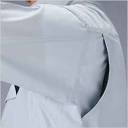 自重堂 77600 [春夏用]Z-DRAGON GREEN エコ製品制電ストレッチ長袖ジャンパー[男女兼用] アクションプリーツメッシュ
