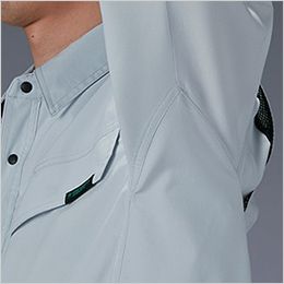 自重堂 77604 [春夏用]Z-DRAGON GREEN エコ製品制電ストレッチ長袖シャツ[男女兼用] ウイングアームⅡ
