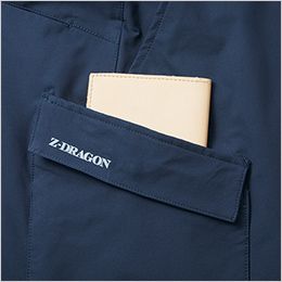 自重堂 77802 [春夏用]ストレッチノータックカーゴパンツ[男女兼用] 右カーゴ二重ポケット
