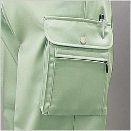 自重堂 H30002[秋冬用]チノクロス形状安定ツータックカーゴパンツ 股下ハーフ 孫ポケット・ペン差付カーゴポケット