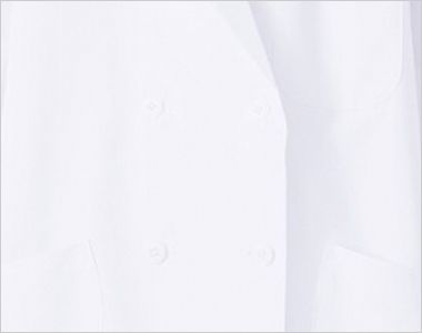 自重堂 WH10213 Whisel レディースダブルコート[女性用] きちんとした印象のダブルボタン仕様
