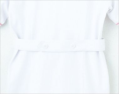 自重堂 WH10701 Whisel チュニック 小さな襟 パイピング[女性用] ベルト付きで美しいシルエットに