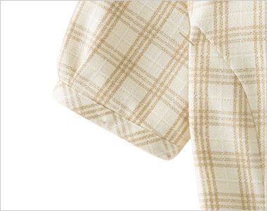 [廃番]en joie(アンジョア) 26380 [春夏用]丸襟 癒し系オーバーブラウス 袖をしぼめることにより腕を上げても脇から下着が見えづらい