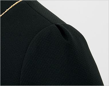 en joie(アンジョア) 42058 [春夏用]チュニック[吸汗速乾/2WAYストレッチ/高通気] アクセントタック 肩がふわっときれいに見える仕様。小顔効果も期待できます。