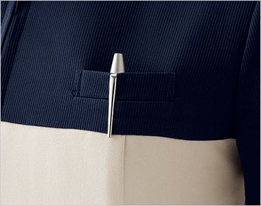 en joie(アンジョア) 42084 [通年] スクラブ・チュニックジャケット [女性用] ペンが入る深さの胸ポケット付。