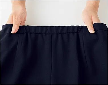 en joie(アンジョア) 52147 [通年]Aラインスカート（60cm丈）[ストレッチ/後ろゴム仕様/エコ素材] 後ろゴム仕様