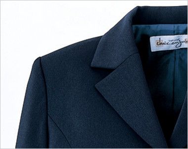 en joie(アンジョア) 81070 [通年]エコ素材で着心地バツグンのジャケット 無地 スーツジャケットの定番のノッチドラペル