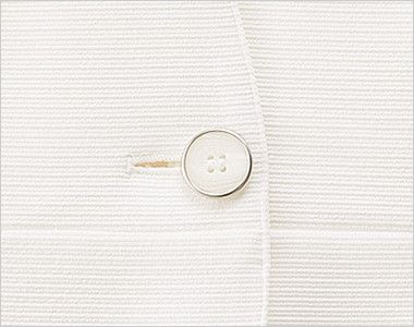 en joie(アンジョア) 86550 [春夏用]最旬トレンドのジャケット[ニット素材/防汚加工] シルバー縁のきれいな白ボタン