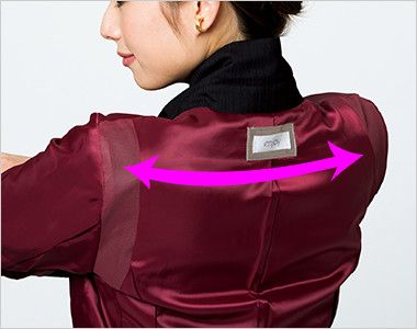 EAJ518 enjoy ロングジャケット ストライプ シークレットARM