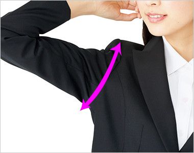 Enjoy EAJ650 [通年]シワが回復しやすい！柔らか風合いの4WAYストレッチ無地ジャケット Swing ARM 360°