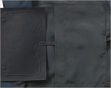 Enjoy EAJ845 [通年]ジャケット[ストレッチ/吸汗速乾/防シワ] 内側にヒートモジュールを入れられるポケットつき
背中と腰のお好きな方に入れられます