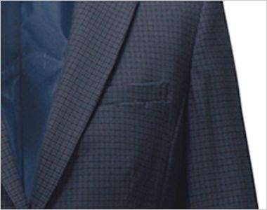 Enjoy EAJ850[通年]ジャケット[ストレッチ/吸汗速乾/チェック] 胸ポケットつき
内側が破れにくい袋布仕様＆縫製で安心の耐久性