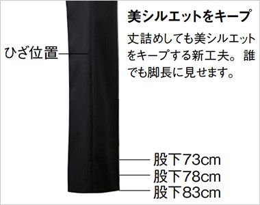 EAL522 enjoy フレアーストレートパンツ ストライプ
