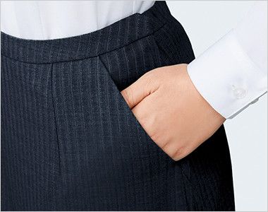 Enjoy EAS422  [通年]Aラインスカート ストライプ 