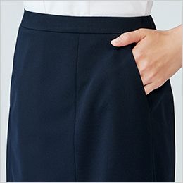 Enjoy EAS838 [通年]Aラインスカート[ニット/ストレッチ/吸汗速乾] 大容量ポケット