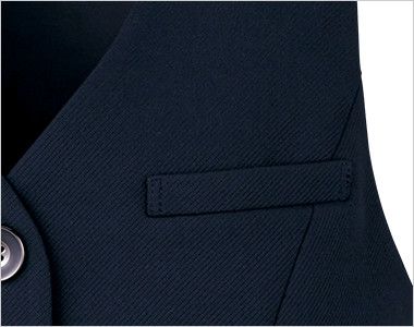 Enjoy EAV792 [通年]ベスト 破れにくい布袋と縫製の補強仕様の胸ポケット。

