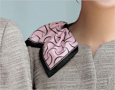 Enjoy ESA1021 [春夏用]オーバーブラウス[ツイード/UVカット/吸汗速乾] スカーフループ®（サポートループ付）
スカーフをループに通すだけできれいな形が完成。首に巻かないので快適です。