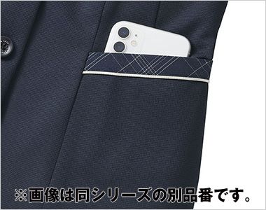 Enjoy ESA1024 [春夏用]オーバーブラウス（七分袖）[ニット/UVカット/高通気] 大容量ポケット
スマートフォンもすっぽり入る大きめサイズ。横にしても収納可能。