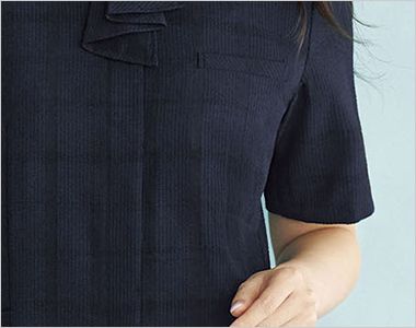 Enjoy ESA1031 [春夏用]オーバーブラウス[吸汗速乾/UVカット/2WAYストレッチ] 長めの袖丈