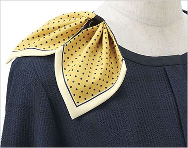 Enjoy ESA1032 [春夏用]オーバーブラウス（七分袖）[吸汗速乾/UVカット/2WAYストレッチ] スカーフループ®（サポートループ付）
スカーフをループに通すだけできれいな形が完成。首に巻かないので快適です。