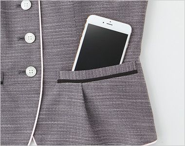 ESA618 Enjoy オーバーブラウス ツイード