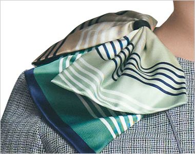 Enjoy ESA920 [春夏用]オーバーブラウス 美スラッとCLASS [吸汗速乾/抗菌防臭/ラメ] スカーフループ(サポートループ付き)
※スカーフは別売です