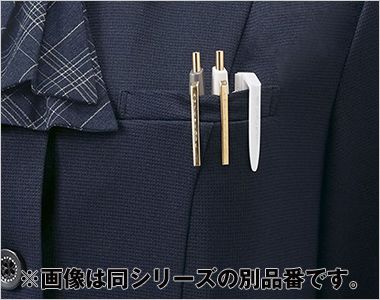 Enjoy ESV1025 [春夏用]ベスト[ニット/UVカット/高通気] ［PLUS M］補強布大きめ胸ポケット
〈補強布仕様〉内側は破れにくい袋布と縫製のW補強。