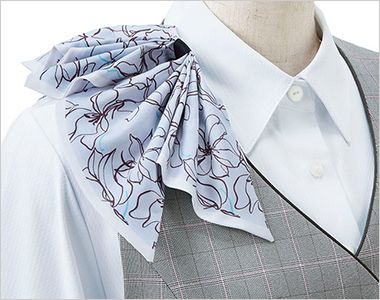 Enjoy ESV1030 [春夏用]ベスト[ヨコストレッチ/UVカット] スカーフループ®（サポートループ付）
スカーフをループに通すだけできれいな形が完成。首に巻かないので快適です。