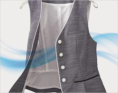 ESV617 Enjoy ベスト ツイード 