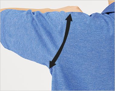 HSP018 ハートグリーン 半袖ロングポロシャツ[男女兼用] 腕の動きがラクラク。裾がずり上がらない設計。長めの袖丈で気になる二の腕もカバーします。