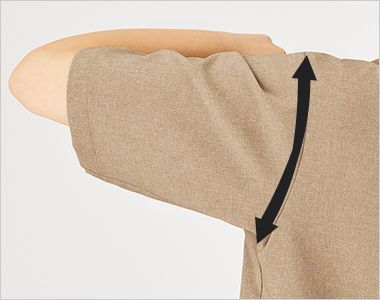 HST019 ハートグリーン 半袖プルオーバー[男女兼用] 腕の動きがラクラク。裾がずり上がらない設計。長めの袖丈で気になる二の腕もカバーします。