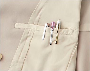 ノーカラージャケット 内側胸ポケット