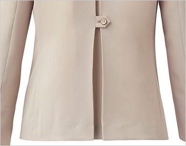 ノーカラージャケット 後ろボックスプリーツ