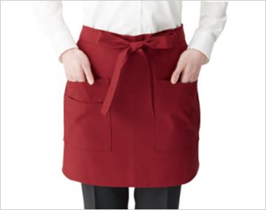 興栄繊商 EW45 ショートエプロン 自然に手を入れやすい中央寄りポケット
