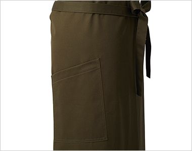 興栄繊商 KX110 ロング胸当てエプロン(X型) 斜めポケット