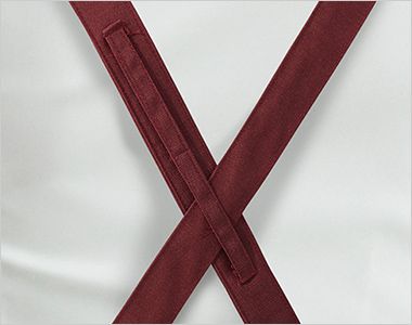 興栄繊商 KX380 胸当てエプロン（Ｘ型） 肩紐ズレ防止ループ