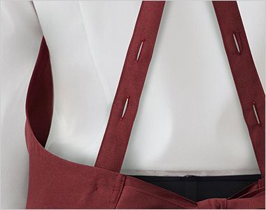 興栄繊商 KX380 胸当てエプロン（Ｘ型） 肩紐の長さ3段階調節