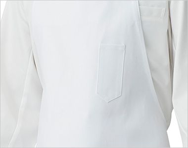 興栄繊商 M290 厚手厨房胸当てエプロン(首掛け) 胸ペン差ポケット