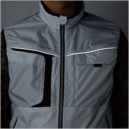 26878 クロダルマ エアーセンサー ベスト 胸反射パイピング