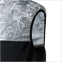 クロダルマ 26879 ベスト 袖口はファンの風が漏れにくい<br></picture>ストレッチバインダーテープ使用