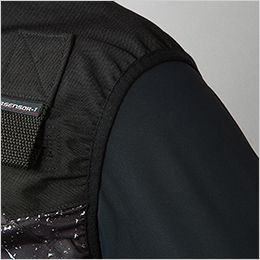 クロダルマ 26880 ハーネス対応ベスト 袖口はファンの風が漏れにくい<br></picture>ストレッチバインダーテープ使用