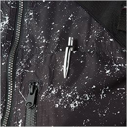 クロダルマ 26880 ハーネス対応ベスト 左胸にペン差しポケット付