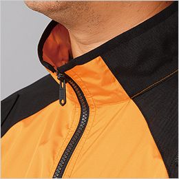 クロダルマ 268801 ハーネス対応半袖ジャンパー 首回りを広くすることで<br></picture>ジップアップしても風抜けが抜群に。