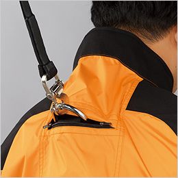 クロダルマ 268801 ハーネス対応半袖ジャンパー 背ランヤード取付口<br></picture>両開きファスナー付き