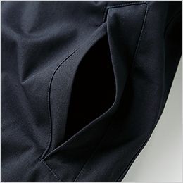 クロダルマ 54391 [秋冬用]防寒ジャンパー 物が落ちにくい逆ボケット