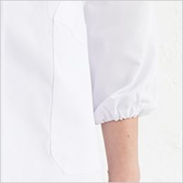 1-001 Montblanc 襟あり白衣/長袖(女性用・ゴム入り) ゴム仕様