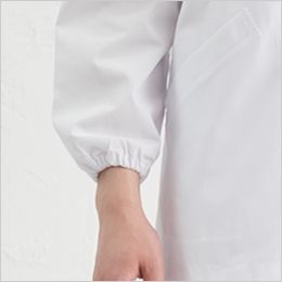 1-603 Montblanc 襟あり白衣/長袖(男性用・ゴム入り) ゴム仕様